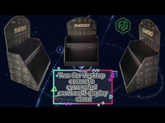 अनुकूलित प्रिंटिंग पीओपी काउंटर टॉप डिस्प्ले पेपर कार्डबोर्ड पीडीक्यू काउंटर डिस्प्ले