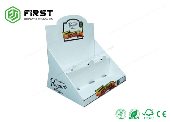 Retail Color Printed POP Cardboard Display Box Recycled Table Top Display Stand Customized