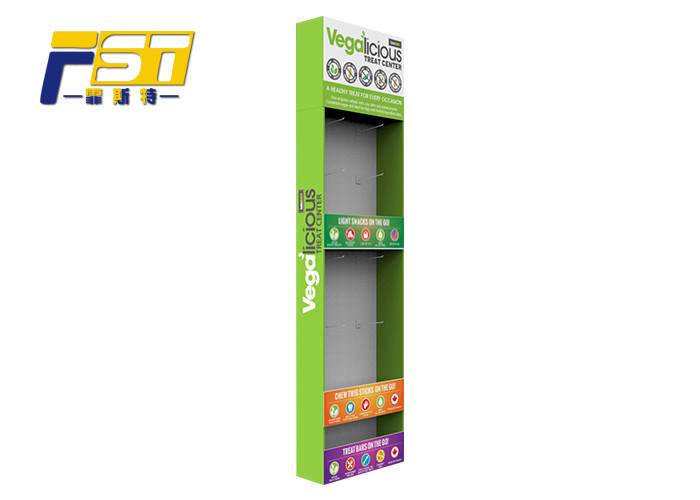 Easy Assembly Cardboard Paper Side Wing Display Professional Free Design With Hooks