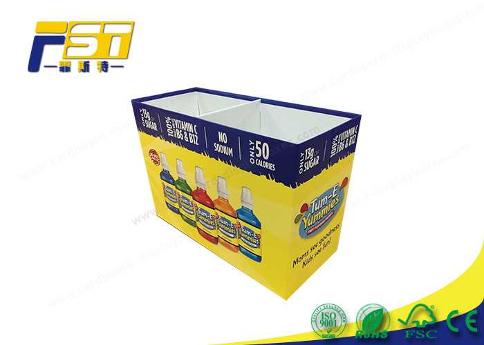 Eco - Friendly Paper Cardboard Recycling Bins Snacks Retail Point Of Purchase Displays