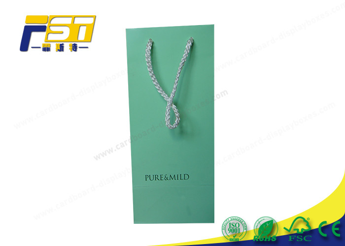 Recycled Kraft Paper Bag Twisted Handle CMYK 4C Offest Printing For Gift Packaging