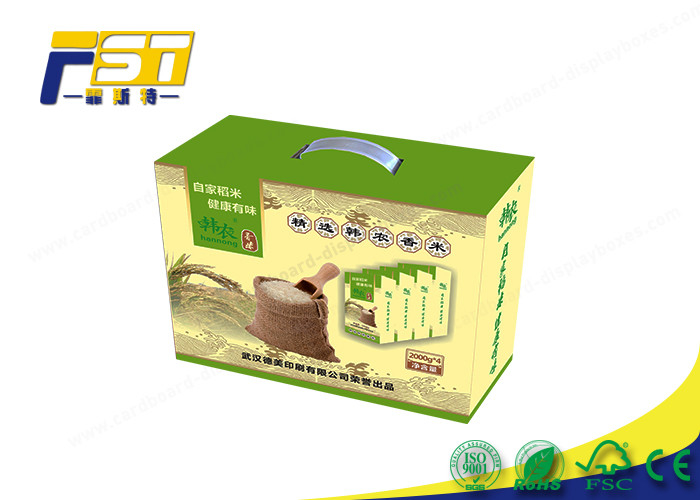 Recycled Cardboard Colored Corrugated Boxes Printed Logo For Food Packaging