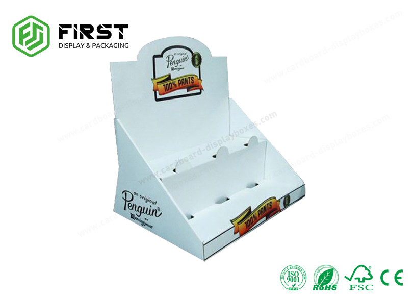 Retail Color Printed POP Cardboard Display Box Recycled Table Top Display Stand Customized
