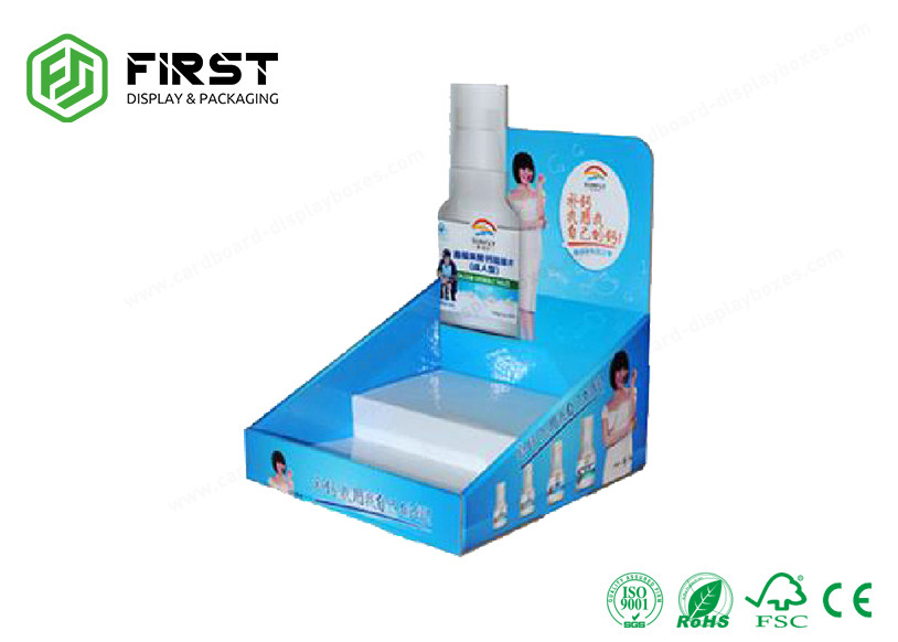 Retail Color Printed POP Cardboard Display Box Recycled Table Top Display Stand Customized