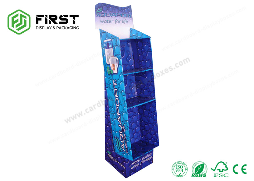 Foldable POP Carton Stand Custom Retail Portable Cardboard Floor Display